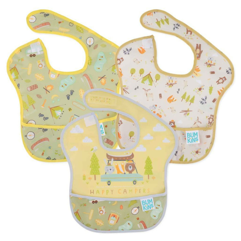 Bib 6-24 months Pack of 3 - Camping