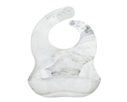 Silicone Bib - Marble