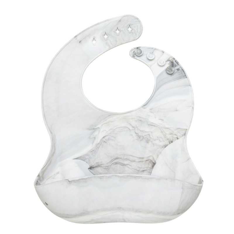 Silicone Bib - Marble