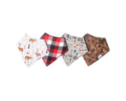 Bibs Pack of 4 - Lumberjack Drill