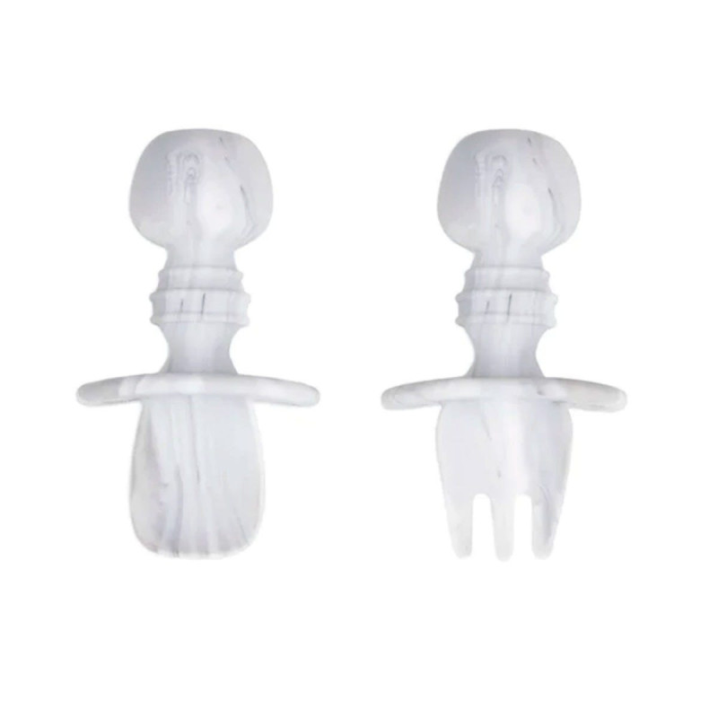 Chewtensils Silicone Utensil Set - Marble