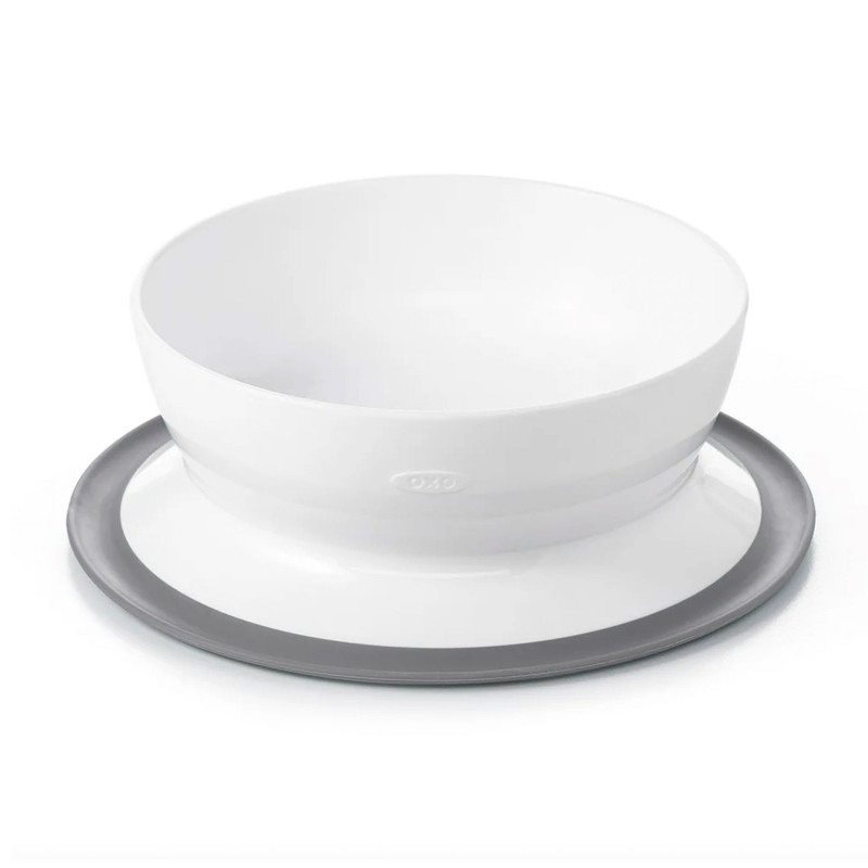 Suction Cup Bowl - Gray