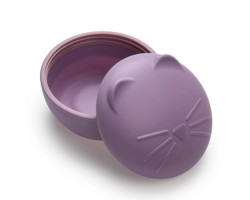 Silicone Container - Purple Cat
