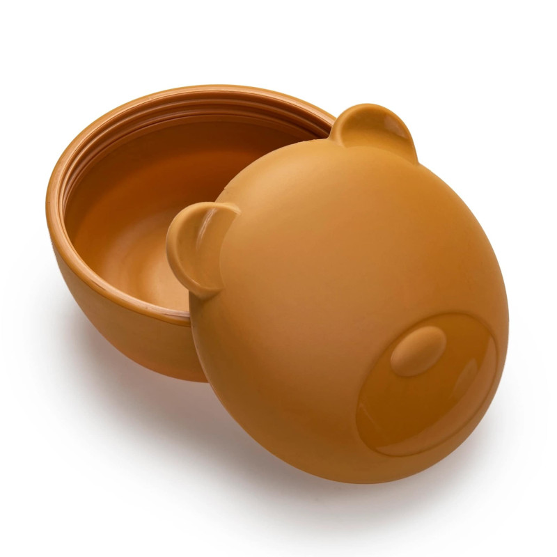 Silicone Container - Brown Bear