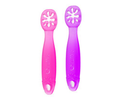 FlexiDip Training Spoon Pack of 2 - Mauve Pink