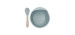 Siliscoop Silicone Spoon and Bowl - Aqua