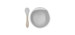 Siliscoop Silicone Spoon and Bowl - White