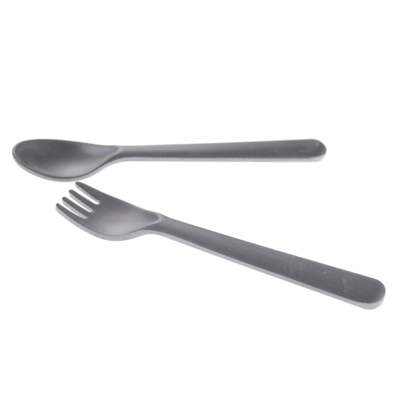 Bamboo Spoon and Fork - Ocean