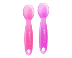 FirstSpoon Spoon Pack of 2 - Mauve Pink