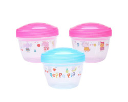 Set (3) Peppa Pig Containers