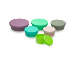 Silicone Bowls and Lids Set...