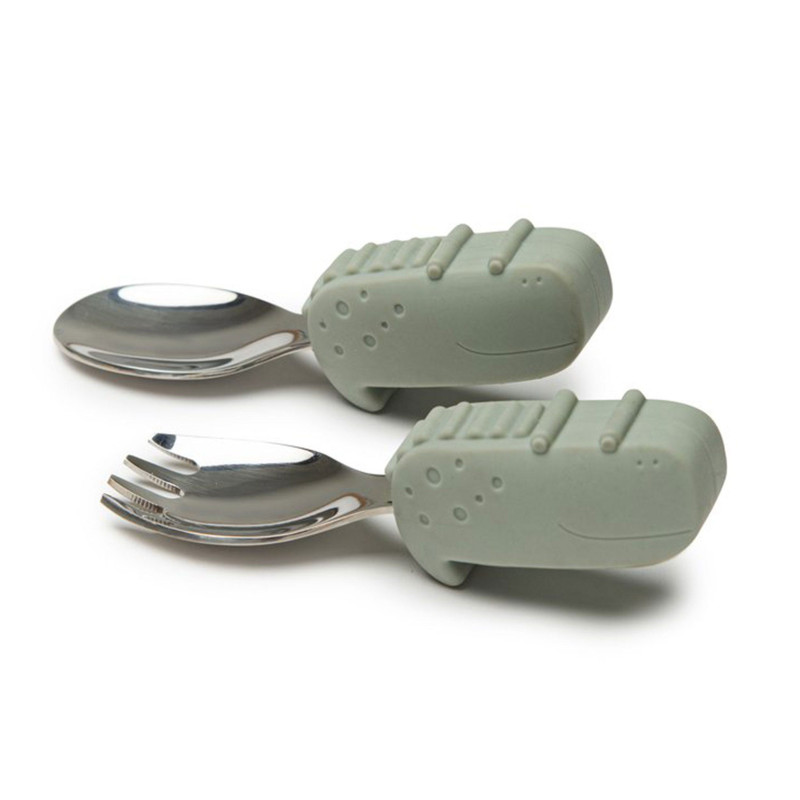 Spoon and Fork Set - Alligator