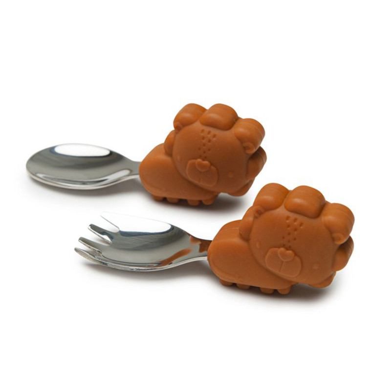 Spoon and Fork Set - Lion