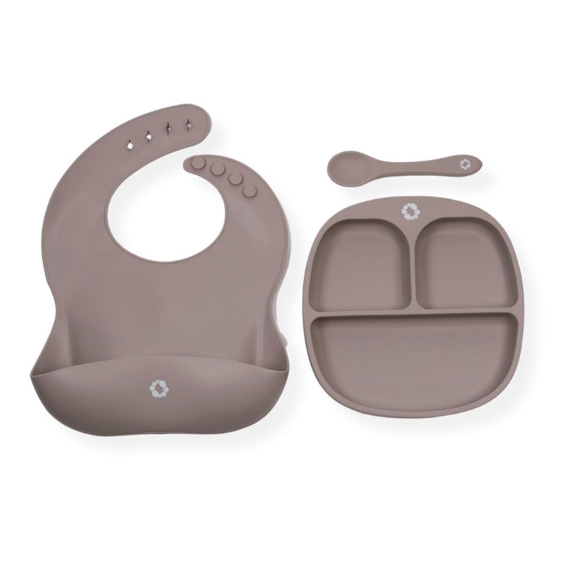 3 Piece Dinnerware Set - Taupe