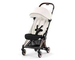 Coya Stroller - Rose Gold Frame with Off White Seat