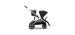 Gazelle S 2 stroller – Silver-colored chassis with Black Moon seat