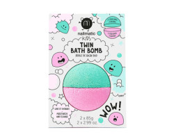 Twin Bath Bomb - Pink/green