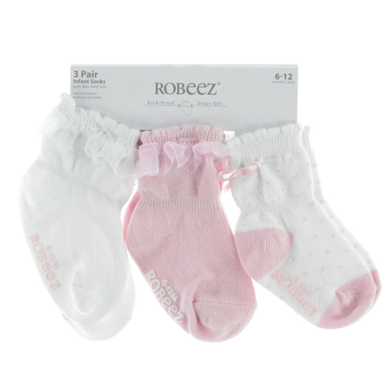 Stockings Pack of 3 Pink 0-24 months