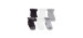 Ratine Socks Pack of 6 Newborn - Black