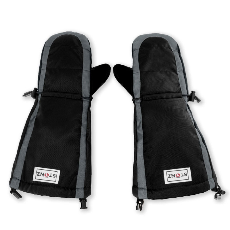 Long Mitten Black/Grey 2-8 years