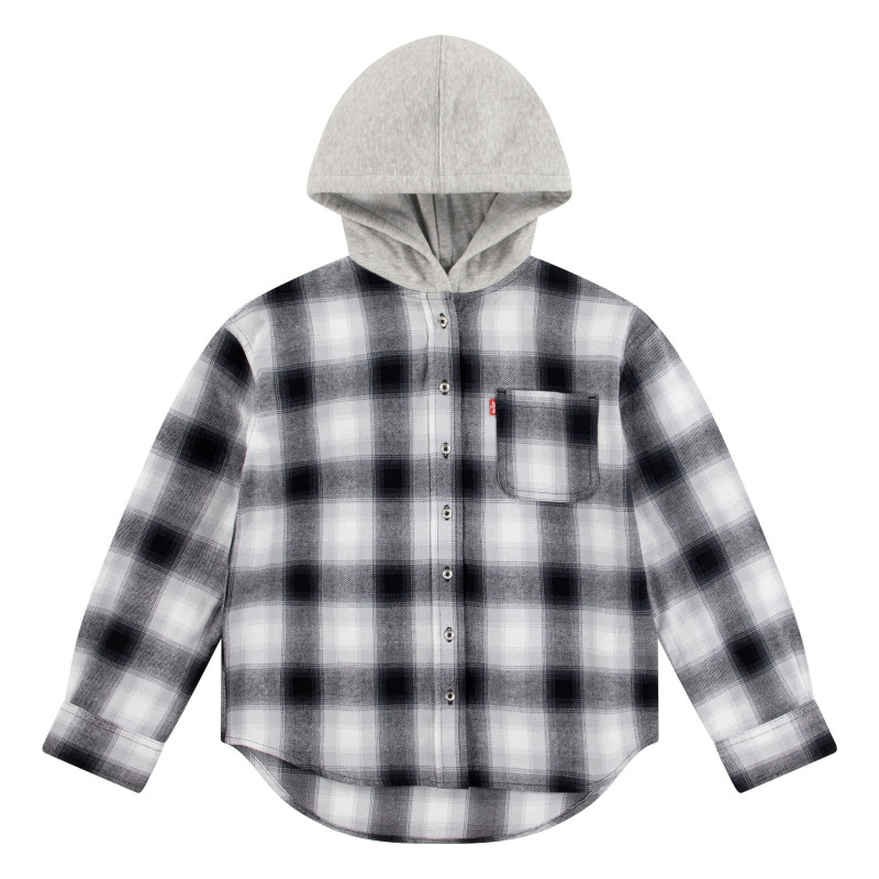 Checked Hooded Shirt 7-16 years