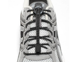 Black Elastic Shoelaces 48"