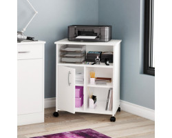 Printer Storage - Axess Solid White