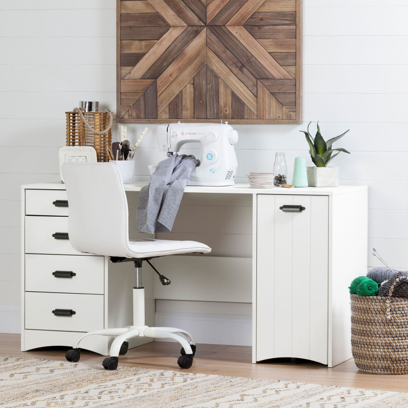 Sewing Table - Solid White Artwork