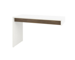 Liber-T Reversible Work Surface - White and Walnut