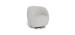 Monte Fauteuil Berçant et Pivotant Gem - Fog grey / Argent