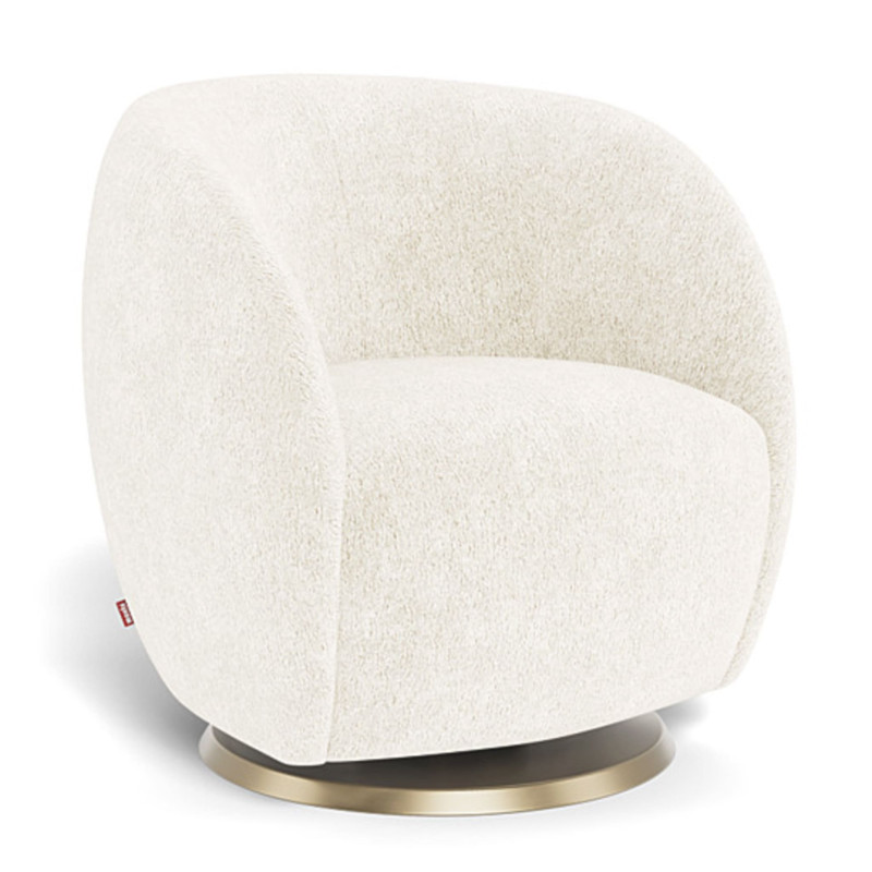 Gem Rocking and Swivel Chair - Sheepskin / Gold