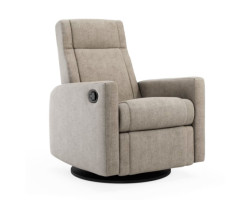 Nelly Rocking and Swivel Chair - Breather Driftwood / Black