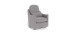 Nessa Rocking and Swivel Chair - Pebble / Silver