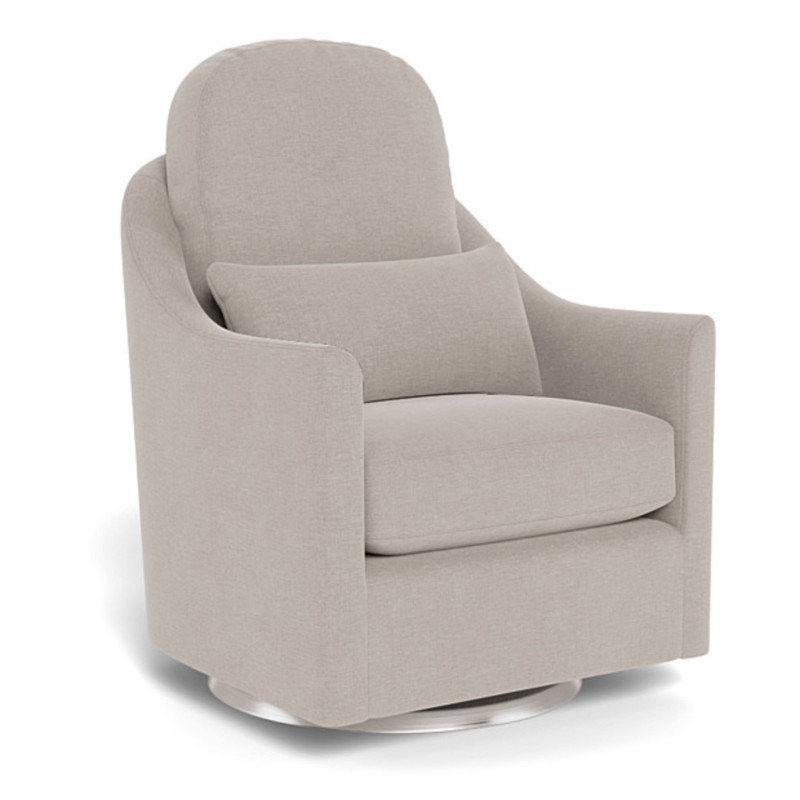 Nessa Rocking and Swivel Armchair - Sand / Silver