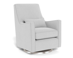 Luca Rocking and Swivel Armchair - Ash / Silver