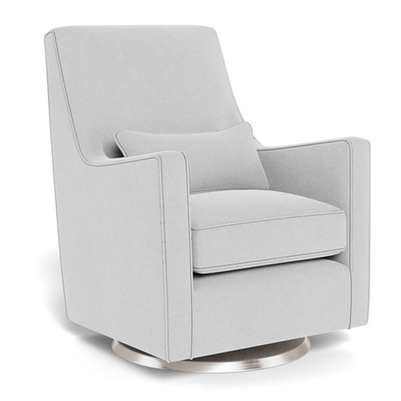 Luca Rocking and Swivel Armchair - Ash / Silver