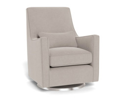 Luca Rocking and Swivel Armchair - Sand / Silver