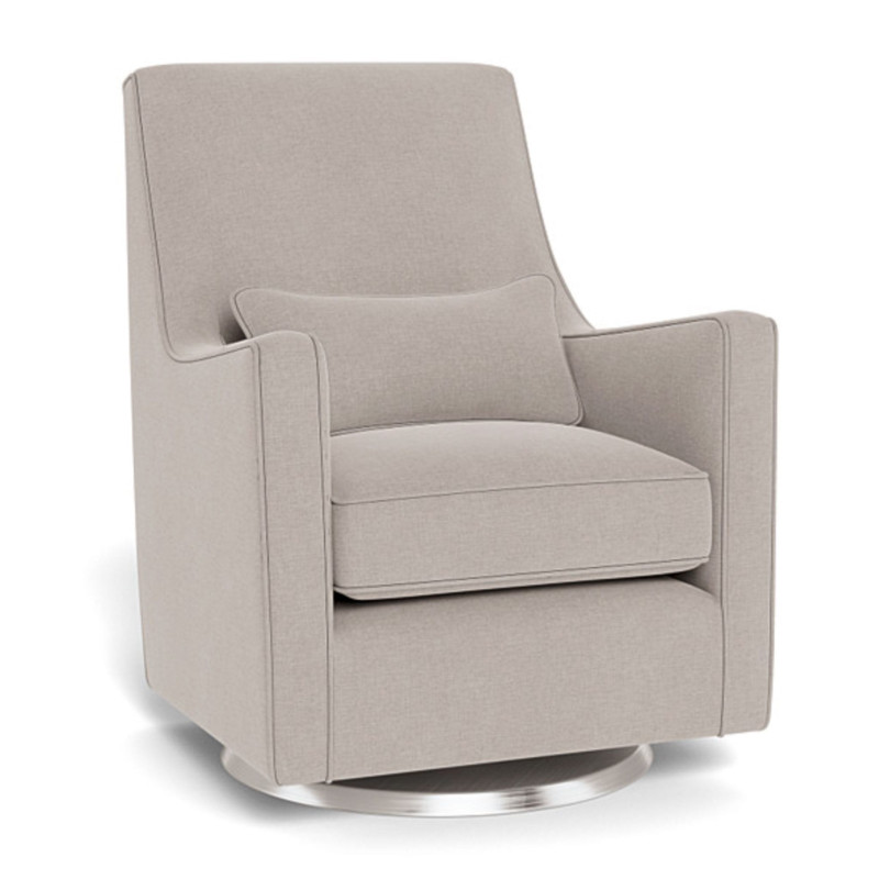 Luca Rocking and Swivel Armchair - Sand / Silver