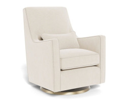 Luca Rocking and Swivel Armchair - Dune / Gold