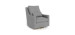 Vera Rocking and Swivel Armchair - Pepper Gray / Gold