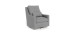 Vera Rocking and Swivel Armchair - Pepper Gray / Silver