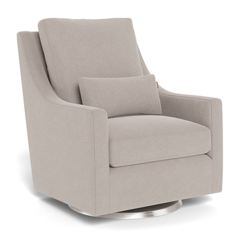 Vera Rocking and Swivel Armchair - Sand / Silver