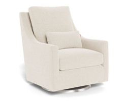 Vera Rocking and Swivel Armchair - Dune / Silver