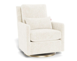 Como Rocking and Swivel Armchair - Sherpa / Gold