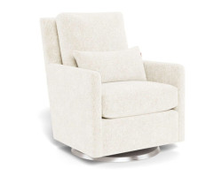 Como Rocking and Swivel Armchair - Sherpa / Silver