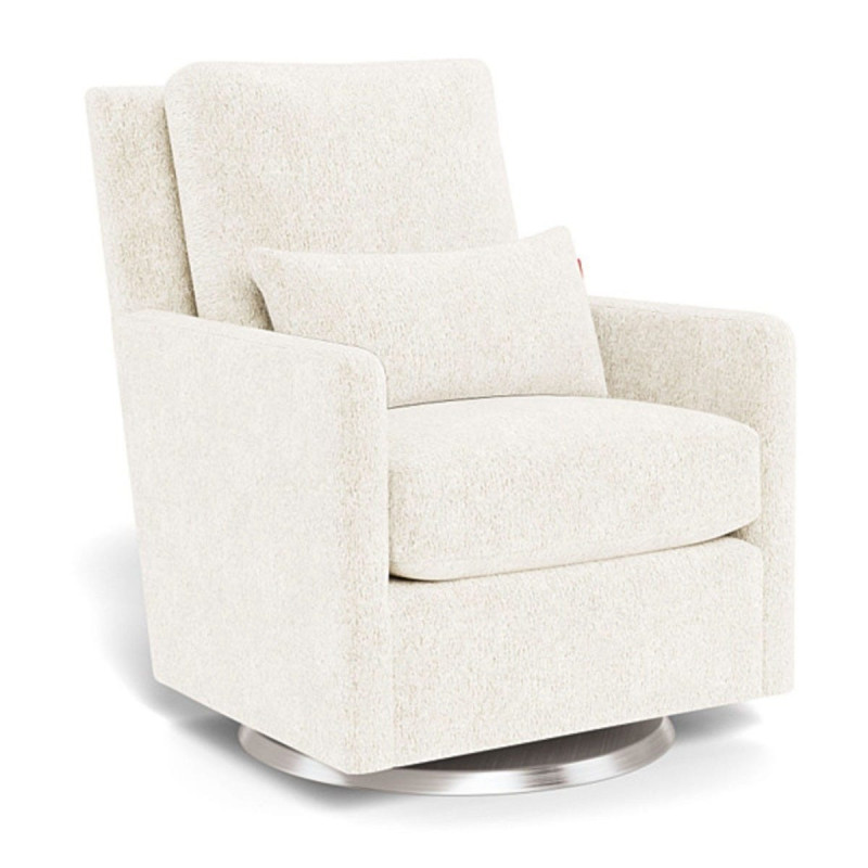 Como Rocking and Swivel Armchair - Sherpa / Silver