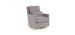 Como Rocking and Swivel Armchair - Pepper Gray / Gold