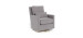 Como Rocking and Swivel Armchair - Pebble Gray / Gold