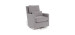 Como Rocking and Swivel Armchair - Pebble Gray / Silver