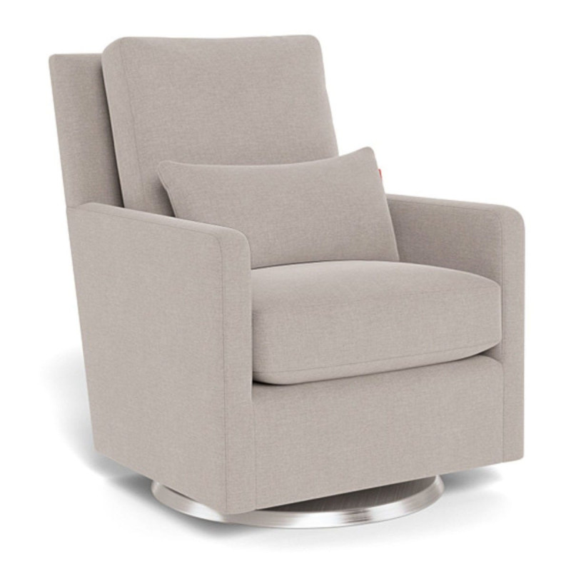 Como Rocking and Swivel Armchair - Sand / Silver